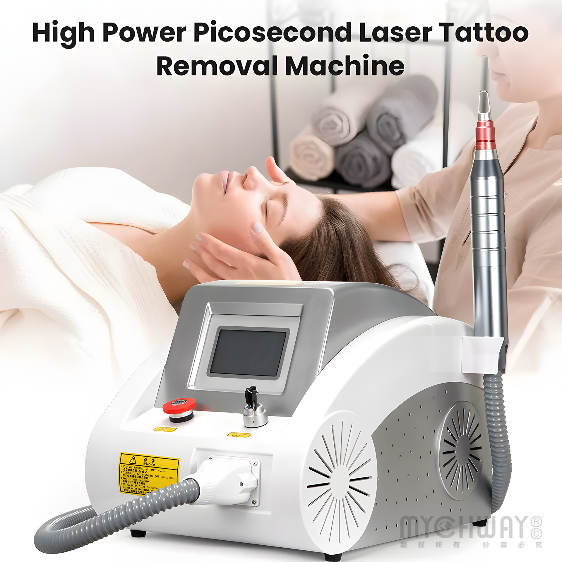 YAG Laser Machine for Tattoo Removal and Skin Rejuvenation